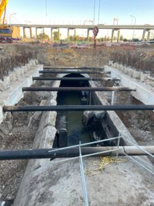 Corte de tubería de 18m