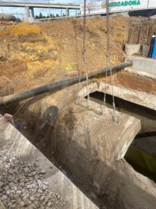 Corte de tubería de 18m