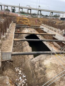 Corte de tubería de 18m