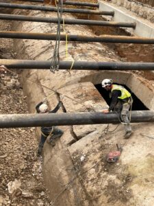 Corte de tubería de 18m