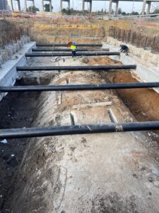 Corte de tubería de 18m